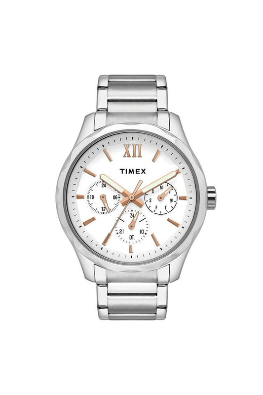 Timex Empera Men's White Dial Round Case Multifunction Function Watch -TW0TG7602