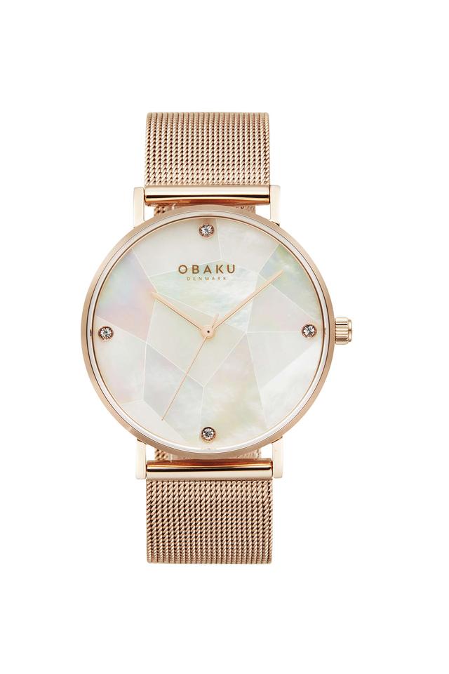 Obaku Denmark
Mosaik Rose 37 mm Silver Dial Stainless Steel Analogue Watch for Women - V268LXVWMV