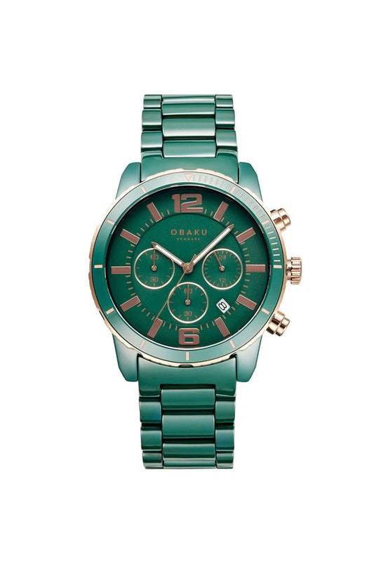 Obaku Denmark
Falk 44 x 49 mm Silver Dial Ceramic Chronograph Watch for Men