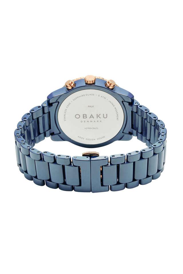 Obaku Denmark
Falk 44 x 49 mm Blue Dial Ceramic Chronograph Watch for Men - V278GCSLCL