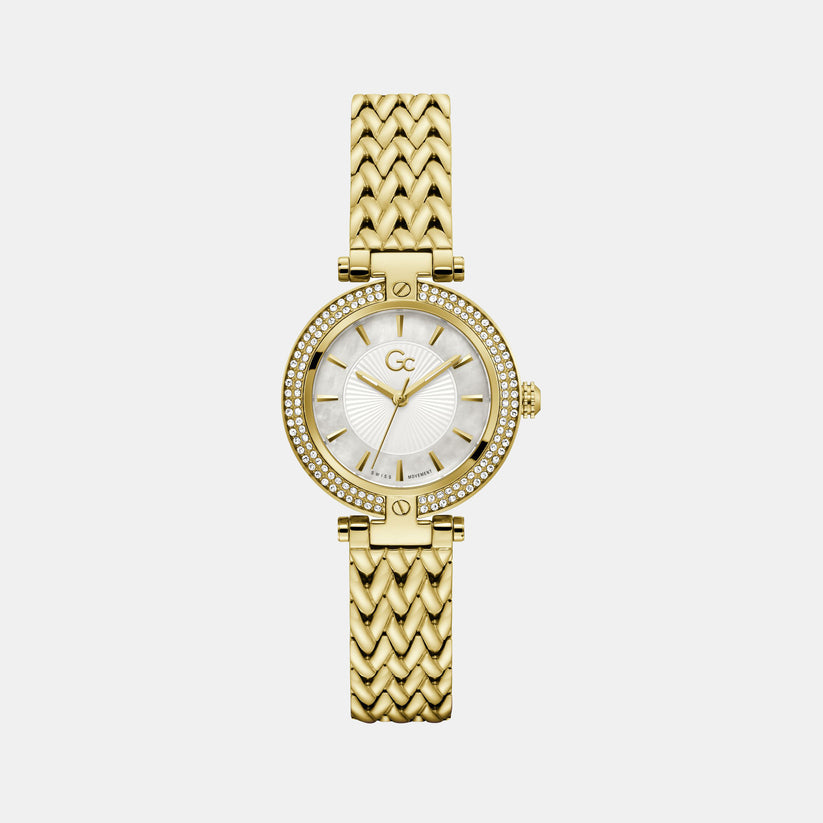 Vogue Women Quartz White Dial Analog Stainless Steel Watch Z22002L1MF
