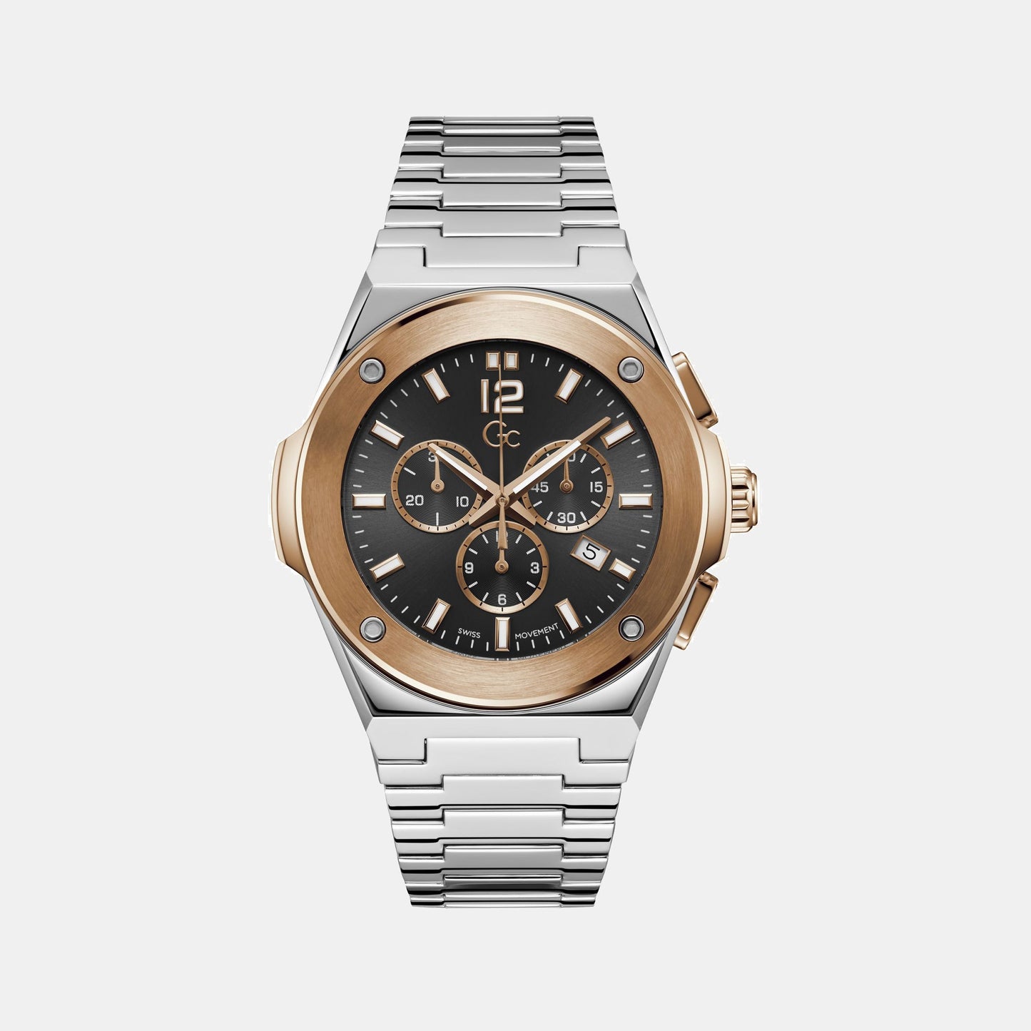 Idol Chrono Men Quartz Black Dial Chronograph Stainless Steel Watch Z33002G2MF