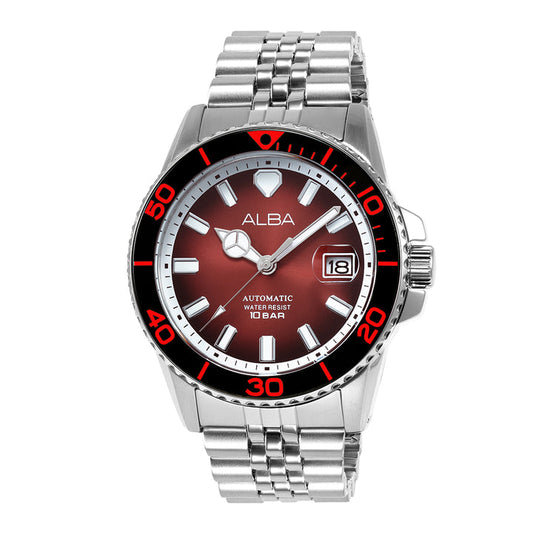 AU4055X1 Burgundy Dial Automatic Watch