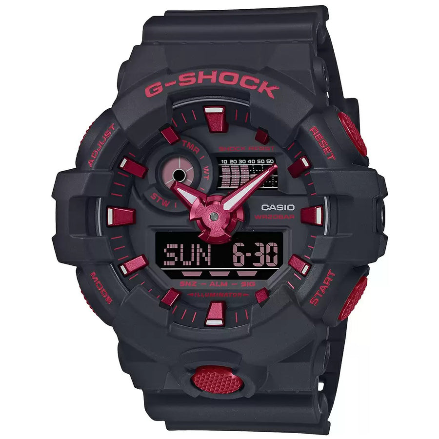 Casio G-Shock Black Analog-Digital Men's Watch World Time, GA-700BNR-1ADR-G1308