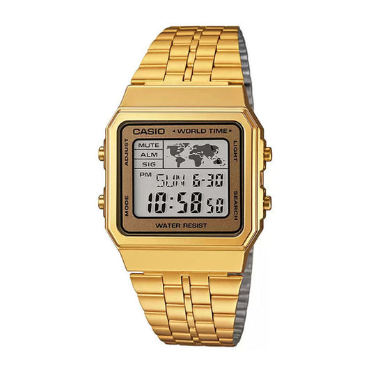 Casio Vintage Gold Digital Countdown Timer, A500WGA-9DF-D134