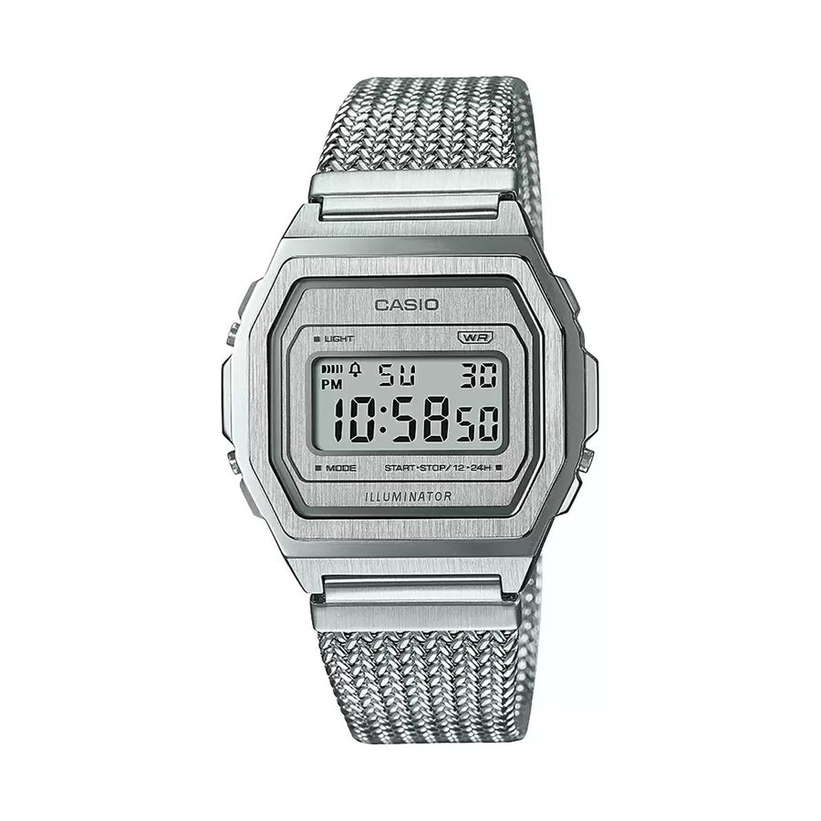Casio Vintage Silver European Vintage Unisex Watch Alarm, A1000MA-7DF-D278
D278