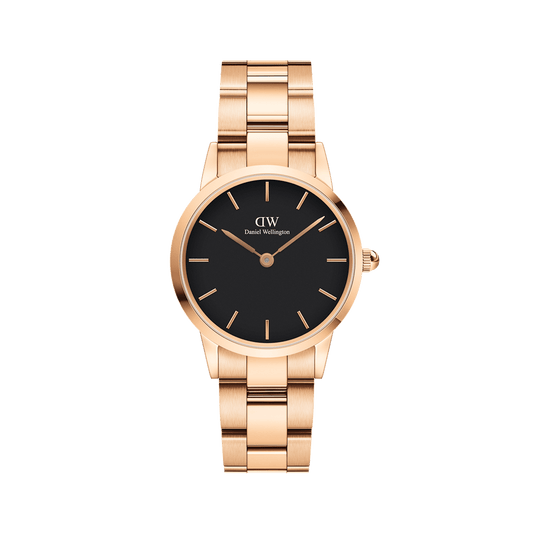 Iconic Link Black Rose Gold