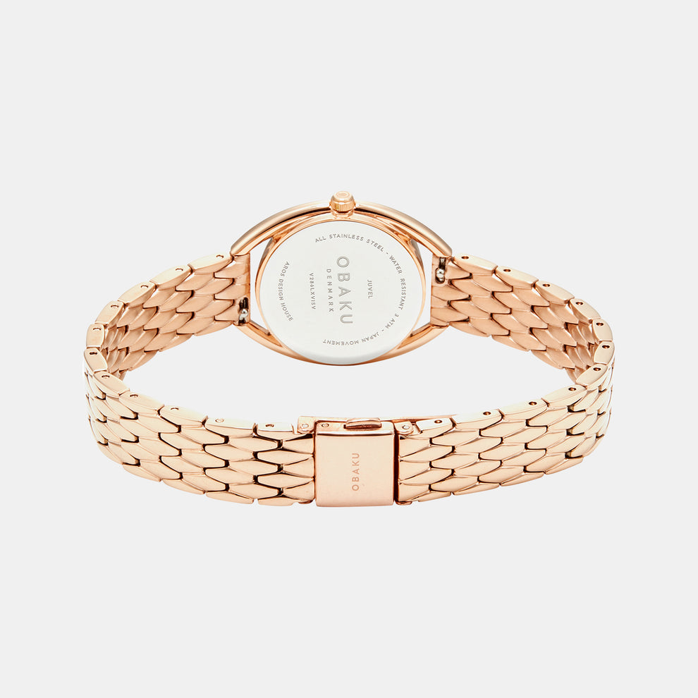 Juvel Fuchsia Women Quartz Silver Dial Analog Stainless Steel Watch V286LXVISV