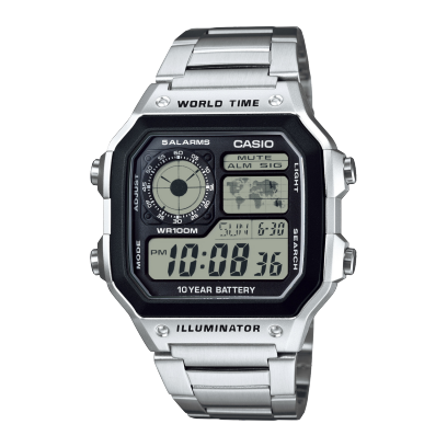 casio AE1200WHD 1AVDF D099 silver Digital - Unisex Watch