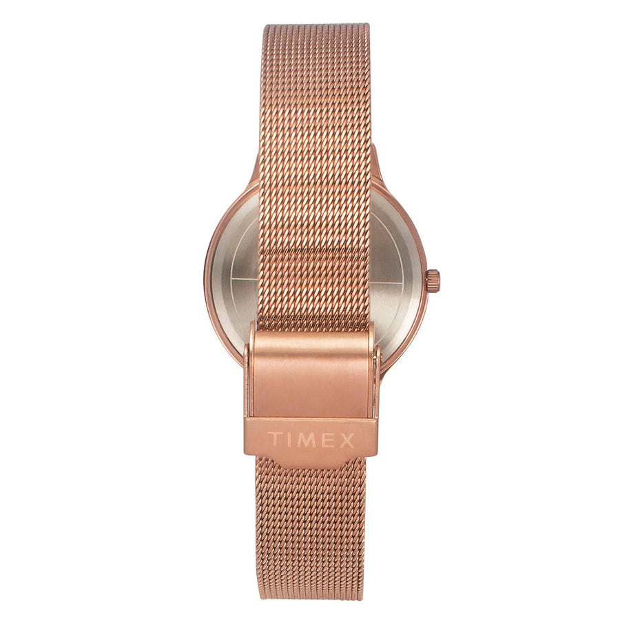 Timex Classics Collection Premium Quality Women's Analog Pink Dial Coloured Quartz Watch, Round Dial with 34mm Case width - TWTL12102