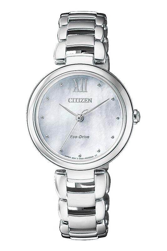 Citizen Analog White Dial Women's Watch-EM0530-81D