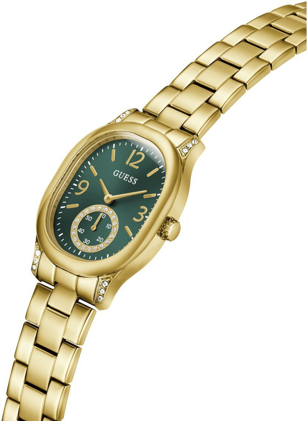 Eleanor Women Quartz Green Dial Analog Stainless Steel Watch GW1094L2