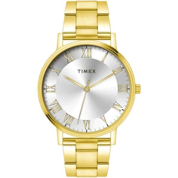 Timex Full Roman Silver Dial St Steel Bracelet Men's Watch TW0TG8023