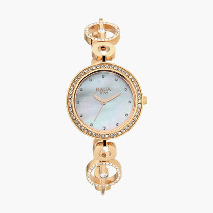 TITAN RAGA Women Embellished Analog Watch - NR2539WM03