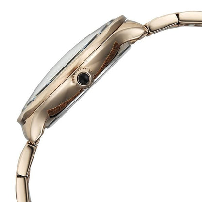 Titan Stellar Analog with Sun Moon Phase and Black Dial Carnation Gold Stainless Steel Strap Watch for Men