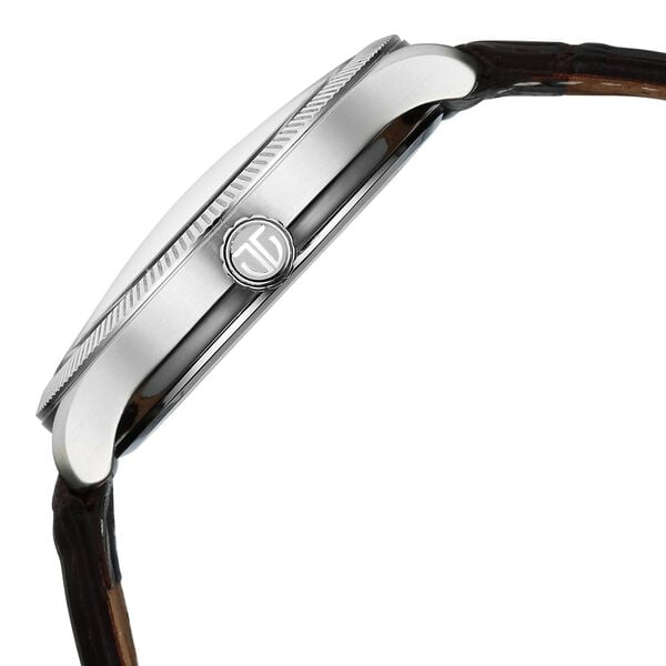 Titan Stellar Analog with Dual Moon Phase and Silver Dial Brown Leather Strap Watch for Men