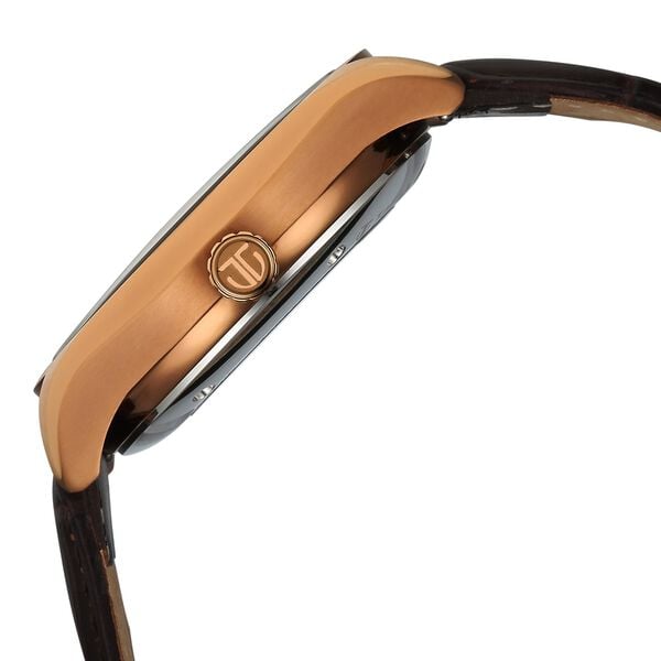 Titan Stellar Starlight Analog with Concealed Automatic and Brown Dial Brown Leather Strap Watch for Men