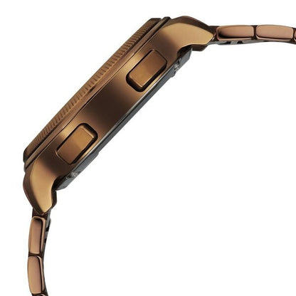 Titan Stellar Jumping Hour Micromotors Zodiac Analog with Dual Moonphase and Green Dial IP Bronze Stainless Steel Watch for Men