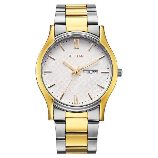 Titan Karishma Regal Classic Day-Date Men's Dress Watch