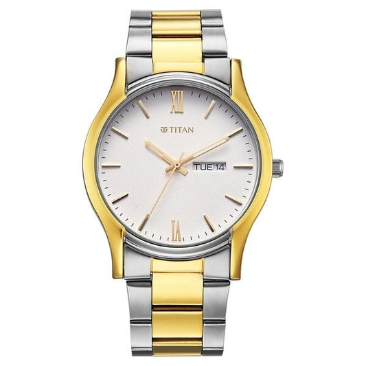 Titan Karishma Regal Classic Day-Date Men's Dress Watch