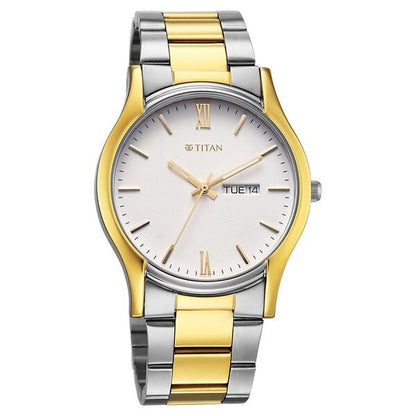 Titan Karishma Regal Classic Day-Date Men's Dress Watch