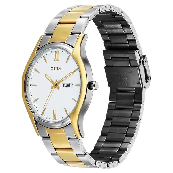 Titan Karishma Regal Classic Day-Date Men's Dress Watch