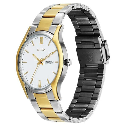 Titan Karishma Regal Classic Day-Date Men's Dress Watch