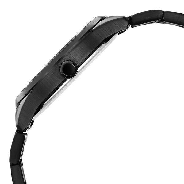 Titan Neo Roman Analog with Black Dial Black Stainless Steel Strap Watch for Men