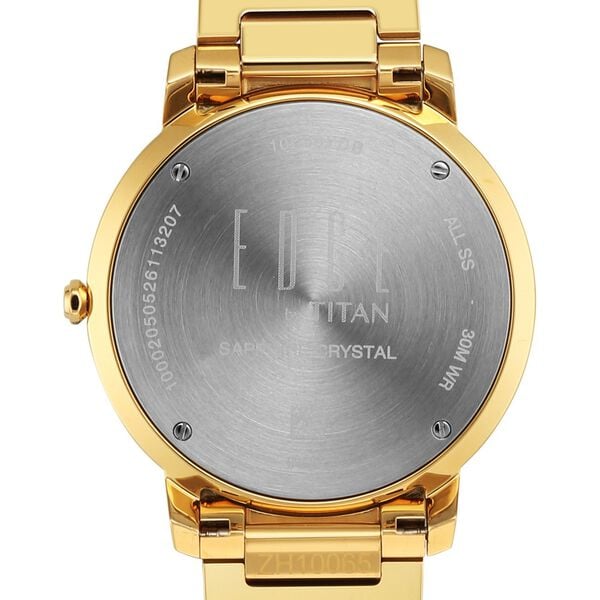 Edge Meister Quartz Analog with Date Green Dial Golden Stainless Steel Strap Watch For Men