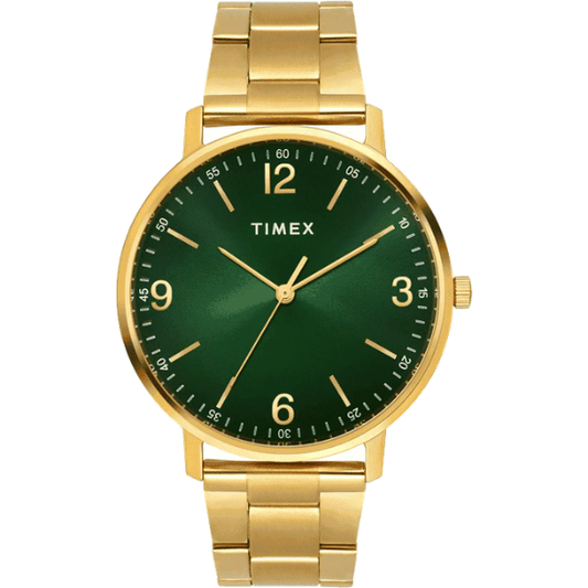 Timex Men Green Round Dial Analog Watch