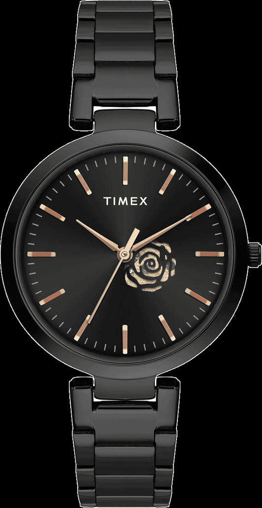TIMEX ANALOG BLACK DIAL WOMEN'S WATCH-TW000X225