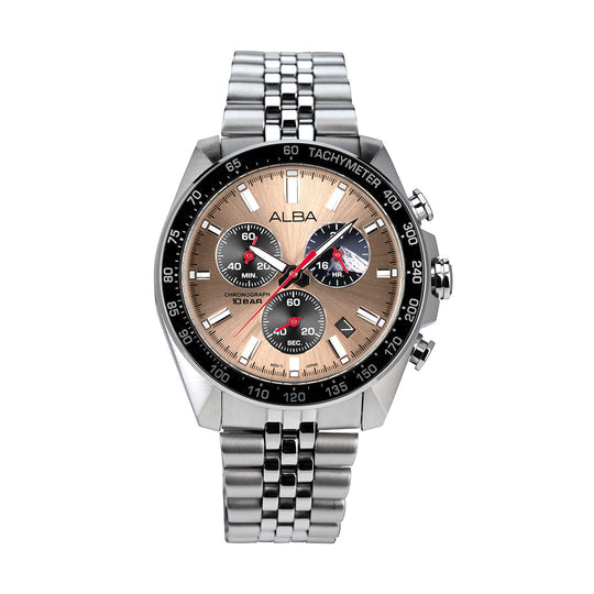 AX7023X1 Sunburst Copper Dial Chronograph Watch