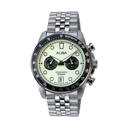 A4B033X1 Neon Lime Chronograph Watch