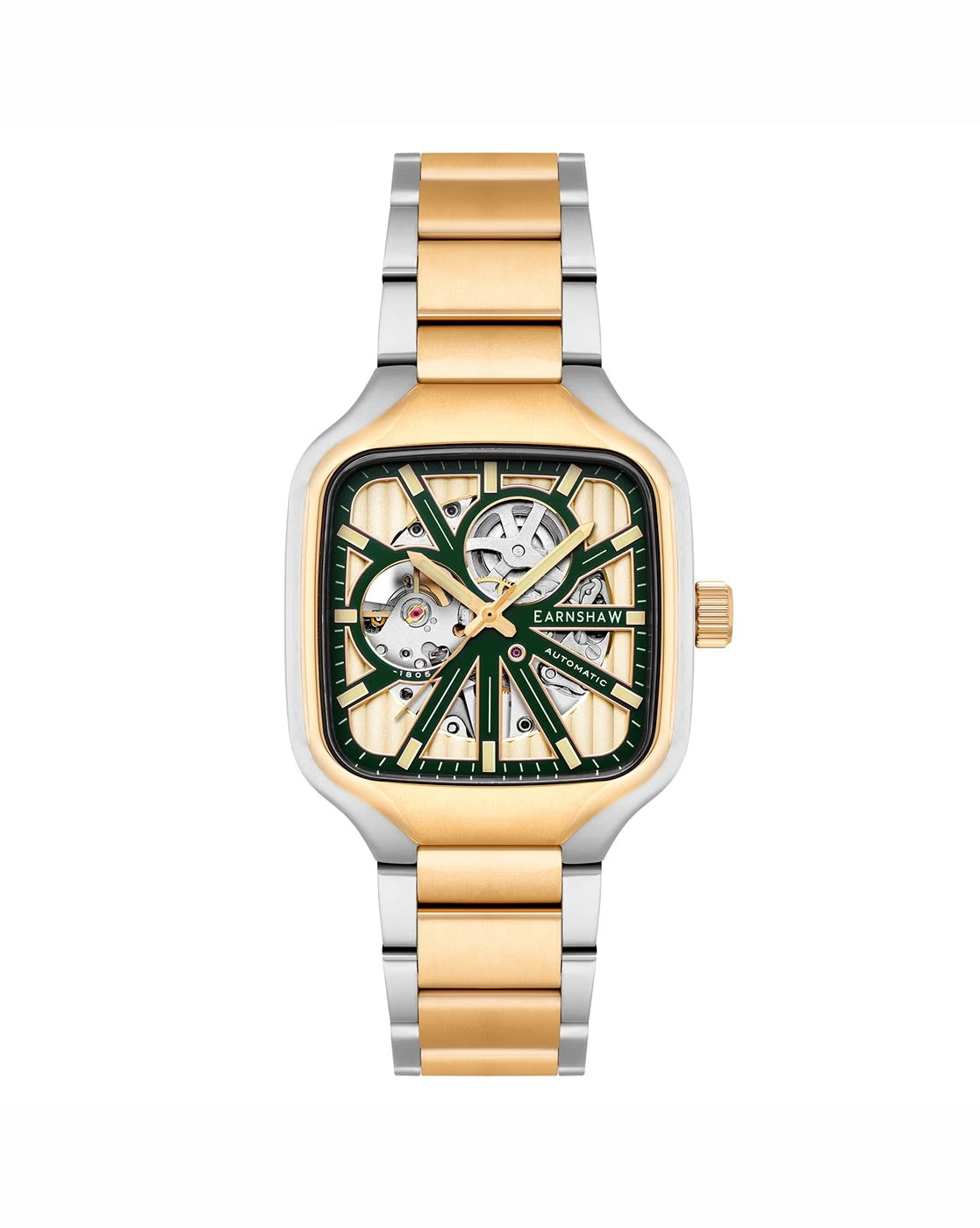EARNSHAW ES-8294-77 Analogue Watch with Deployant Clasp Closure