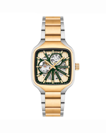 EARNSHAW ES-8294-77 Analogue Watch with Deployant Clasp Closure
