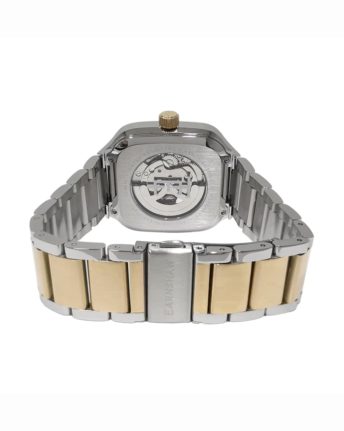 EARNSHAW ES-8294-77 Analogue Watch with Deployant Clasp Closure
