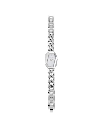 Suri Women Quartz Silver Dial Analog Stainless Steel Watch MK4879