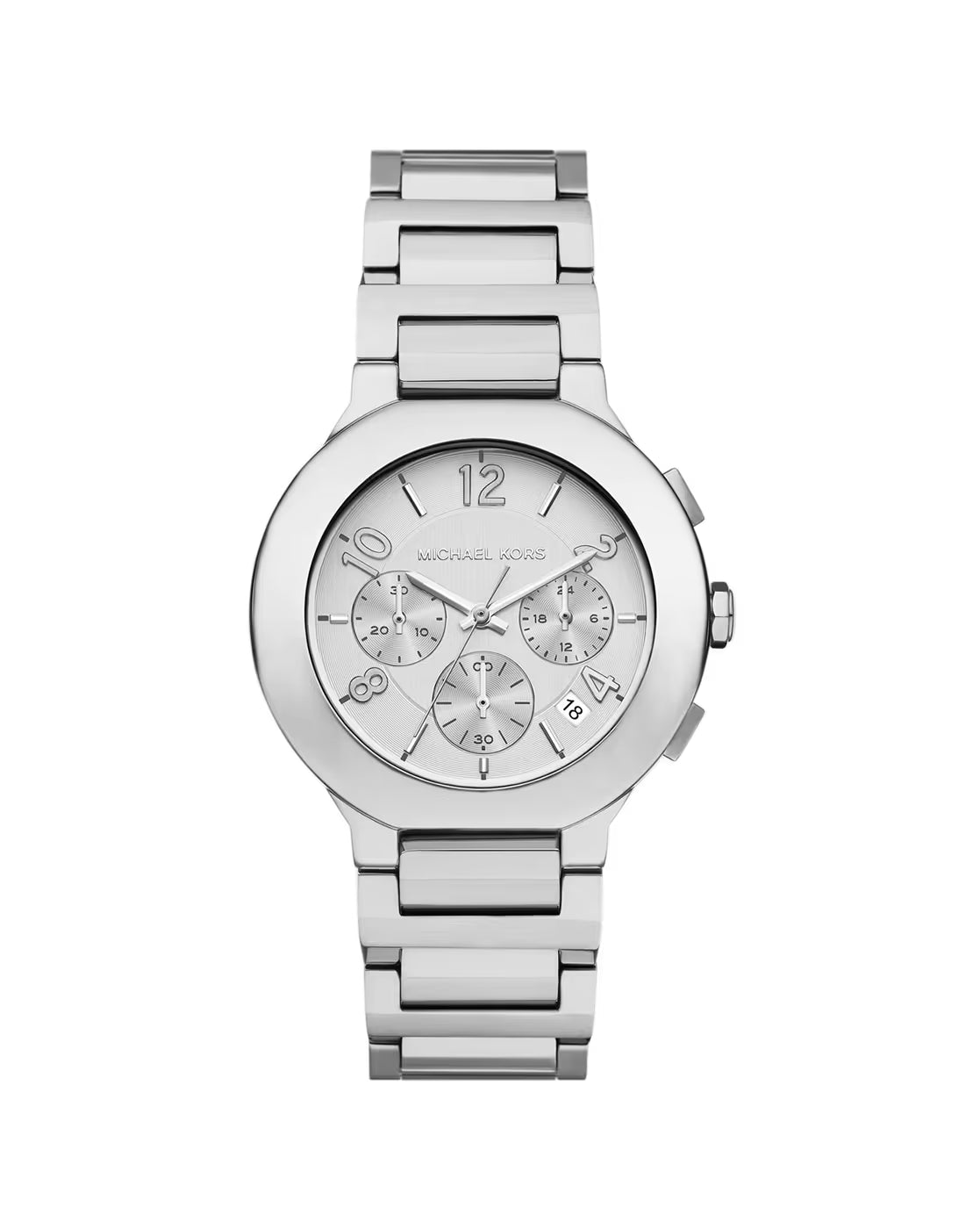 Gramercy Women Quartz Silver Dial Chronograph Stainless Steel Watch MK7522