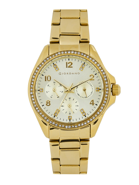Women Muted Gold-Toned Dial Watch 2720-22
