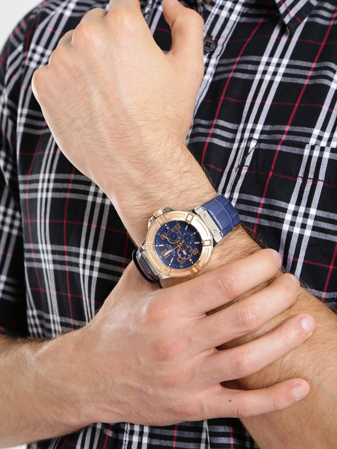 Men Navy Multifunction Analogue Watch P1059-06