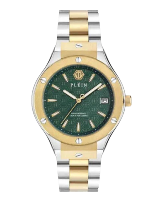 Men Quartz Green Dial Analog Stainless Steel Watch PWUFA0525