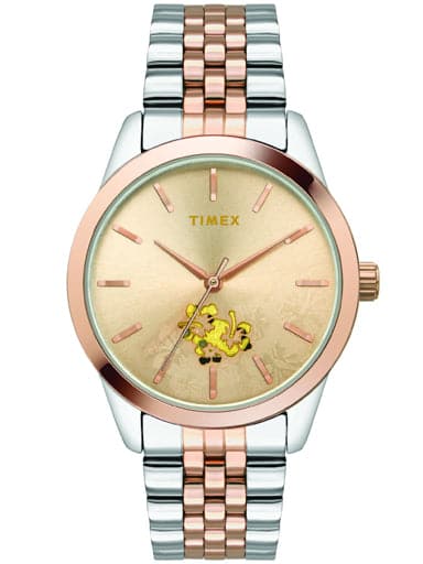 Timex Floral Fashion – With Skeletal Cut Out In Dial Twel13111