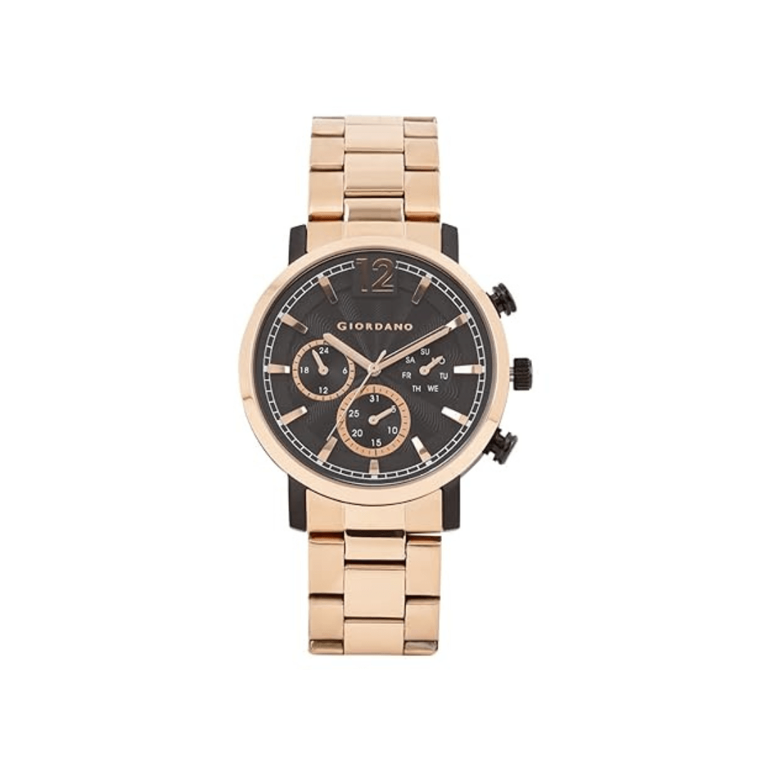 Giordano Mens Black Dial Multifunction Watch 1762-22