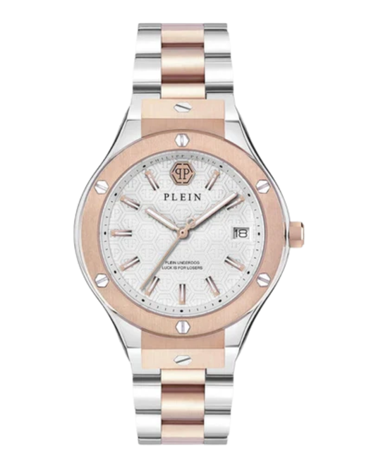 Men Quartz White Dial Analog Stainless Steel Watch PWUFA0625