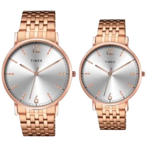 TIMEX Pairs Silver Round Dial Analog Watch - TW00PR338