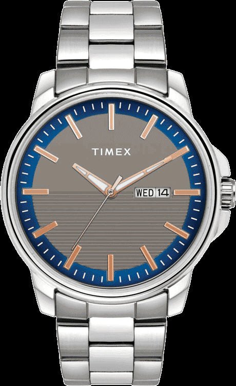 TIMEX Men's All Stainless Steel 44mm Watch