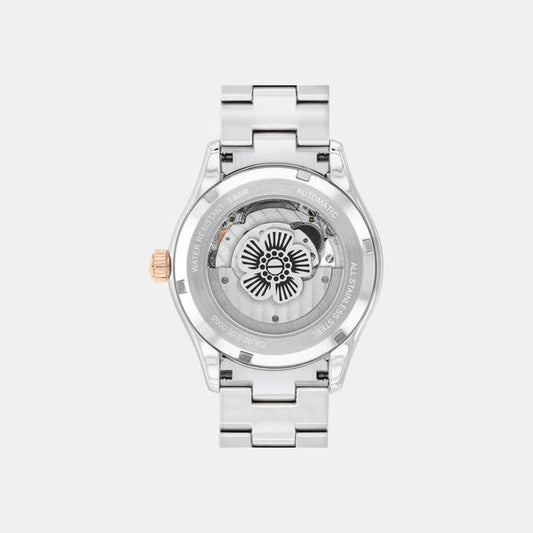 Brooks Women Automatic Pink Dial Analog Stainless Steel Watch 14504536