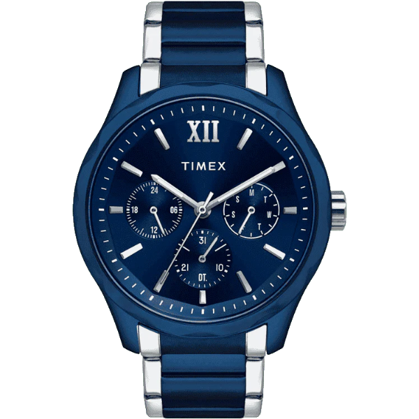 TIMEX Men Blue Round Dial Analog Watch - TW0TG7638