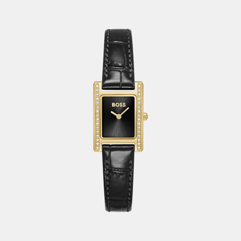 Lucy Precious Women Quartz Black Dial Analog Leather Watch 1502813
