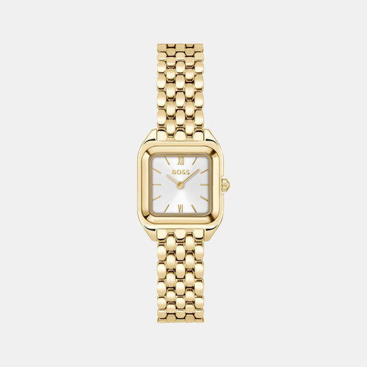 Mae Petite Women Quartz Silver White Dial Analog Stainless Steel Watch 1502823
